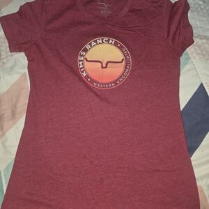 Kimes Ranch Women's Burgundy Short-Sleeve Graphic Tee